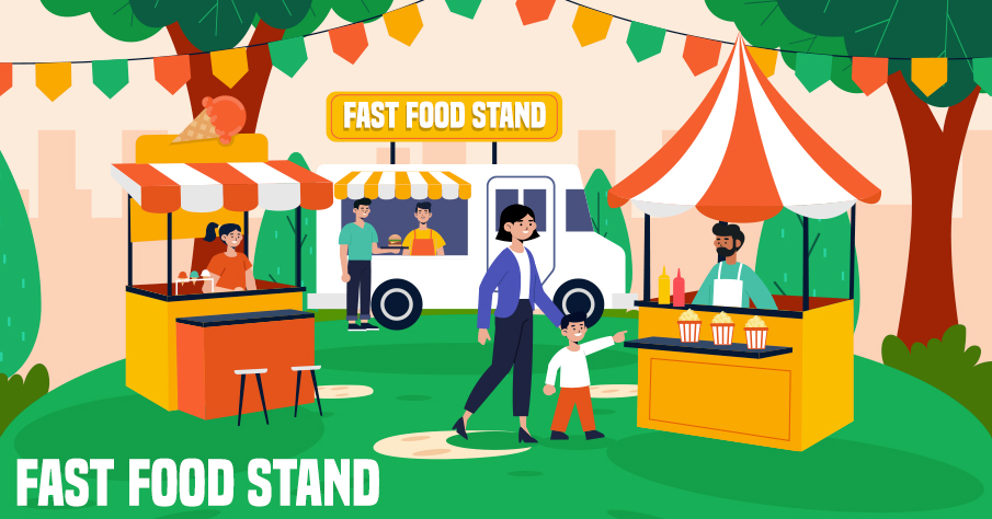 Fast Food Stand | back to school fundraising ideas