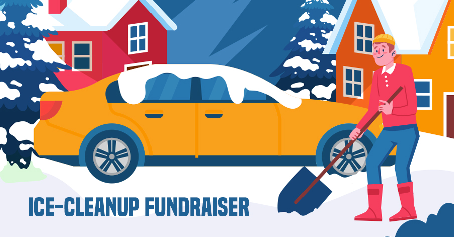 Ice clean up Fundraiser | Holiday fundraiser ideas