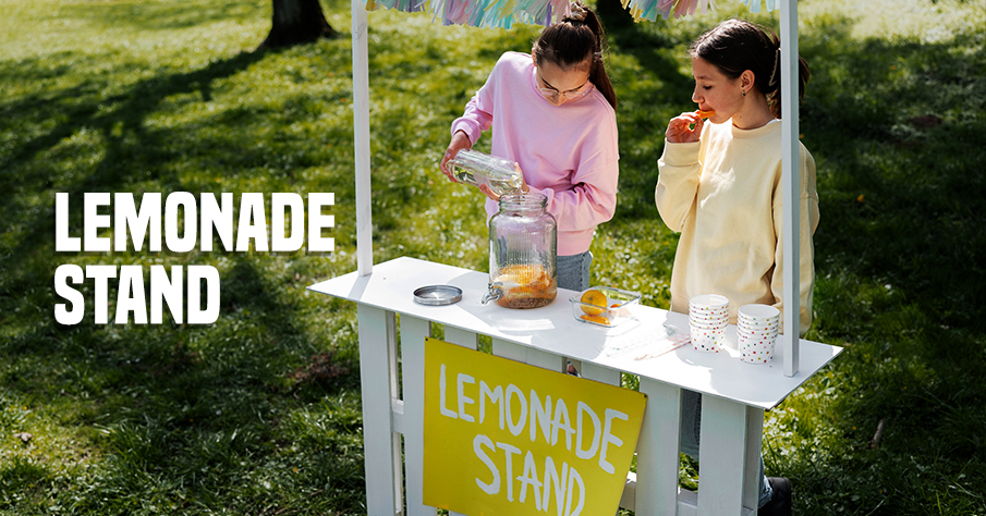 Lemonade Stand | back to school fundraising ideas