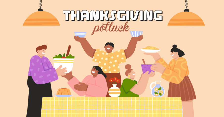Thanksgiving Potluck | Holiday fundraising ideas
