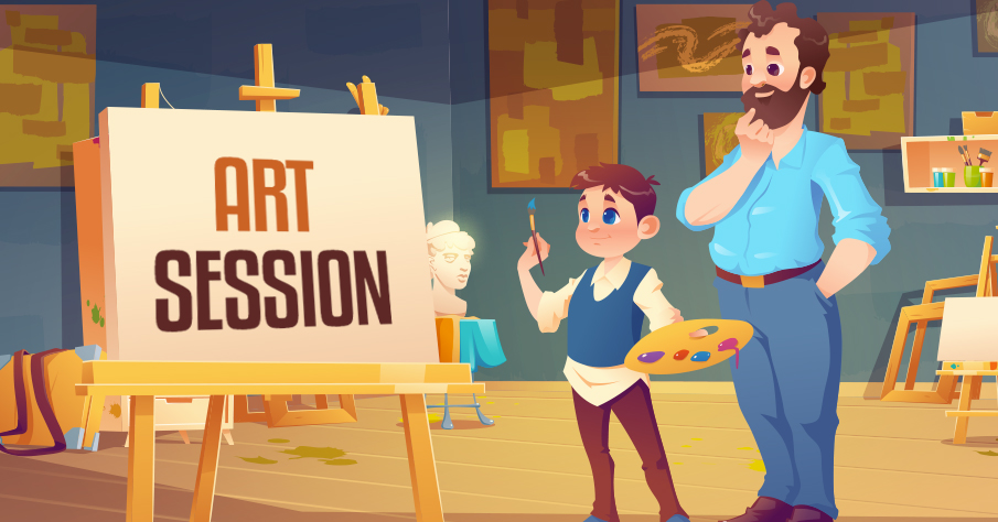 Art Session | Daycare fundraising ideas
