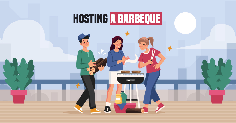 Hosting a barbeque