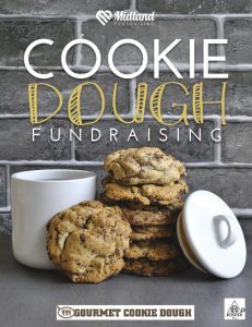 Cookie Dough Fundraising catalog cover 2024 | Presented by Midland Fundraising