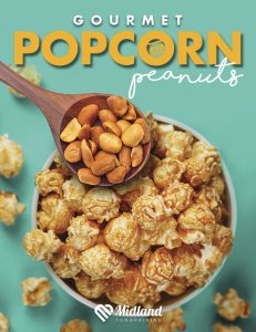 Popcorn and Peanuts Fundraising catalog cover 2024 | Presented by Midland Fundraising