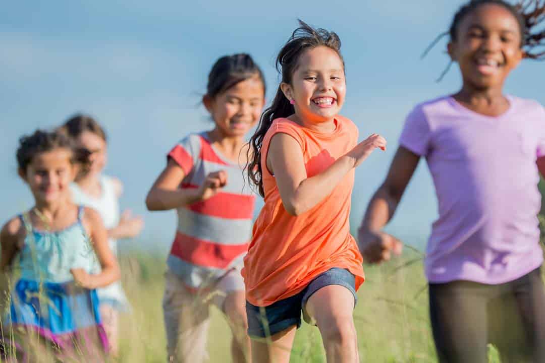 Donation Drive Image - Kids Running | Presented by Midland Fundraising